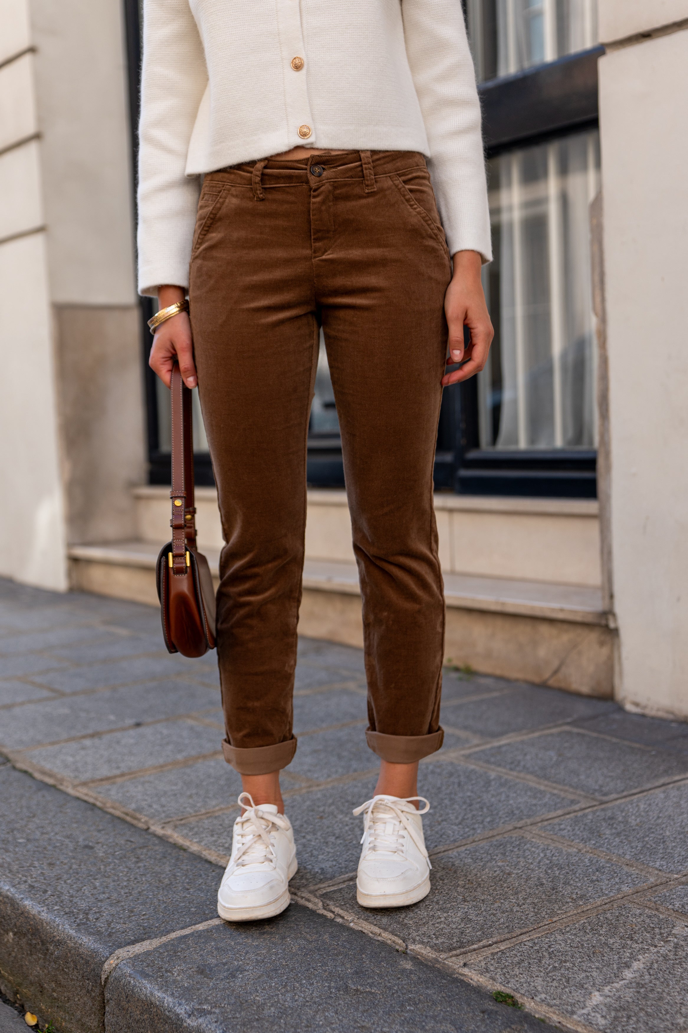 Kelly velvet chinos