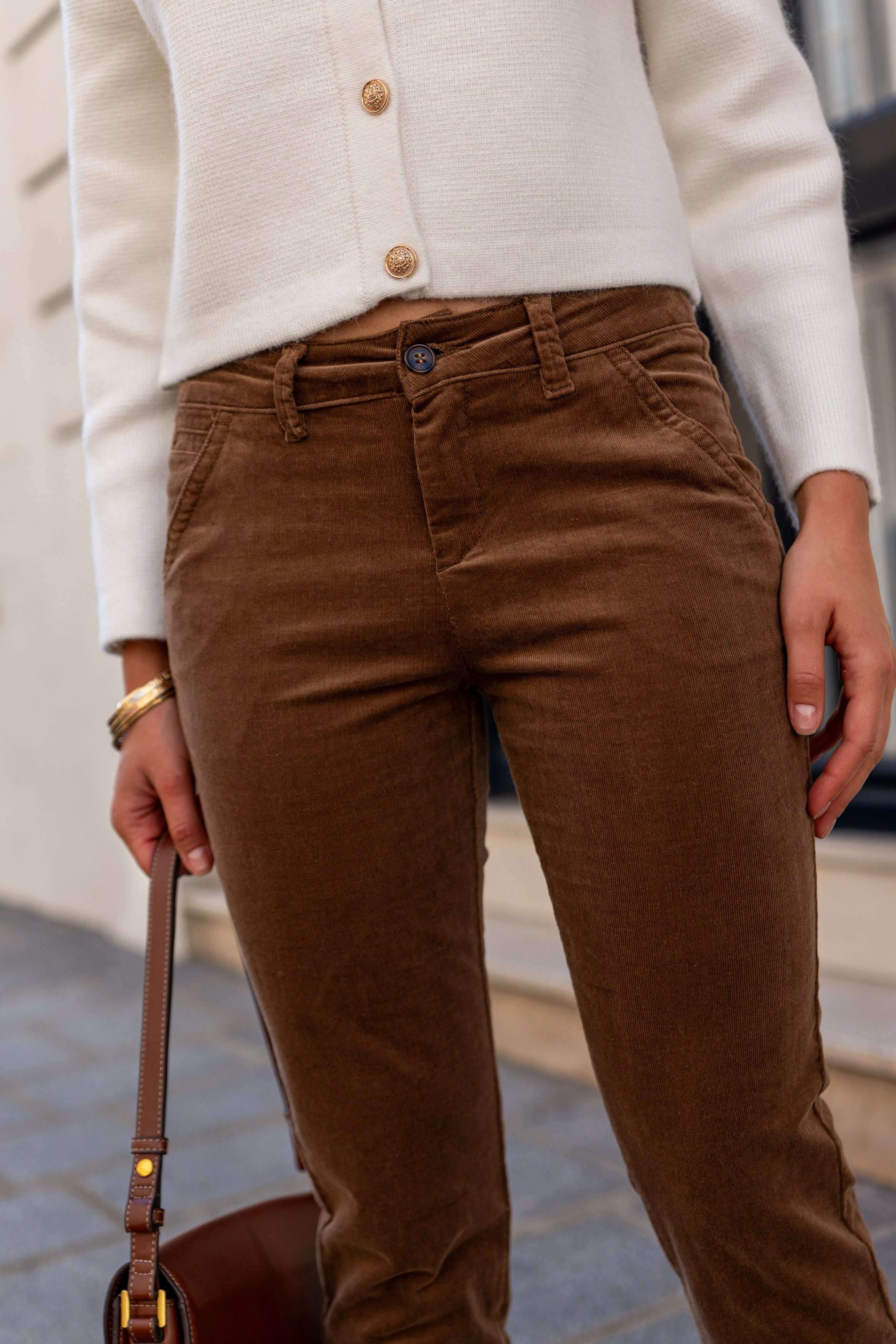Kelly velvet chinos