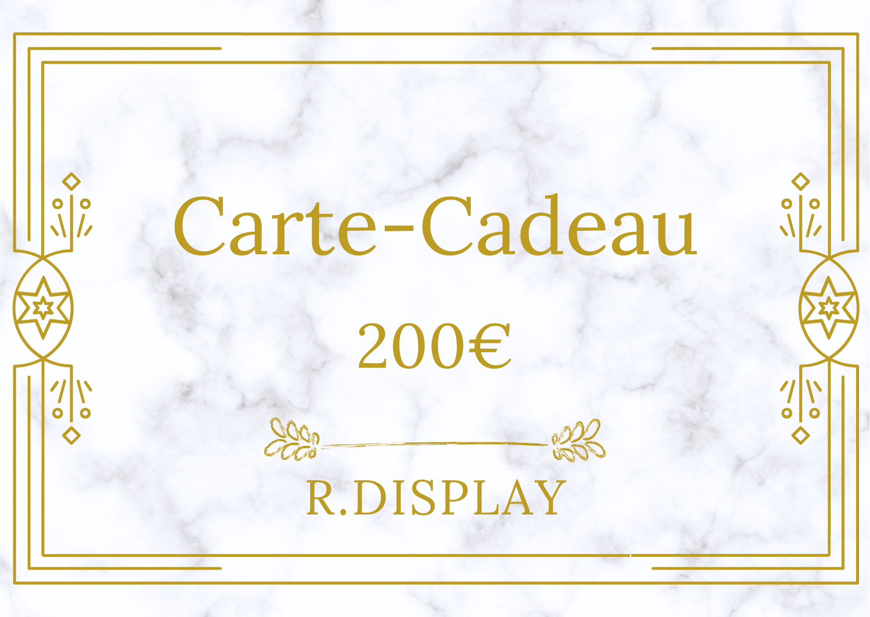 RDISPLAY Carte cadeau