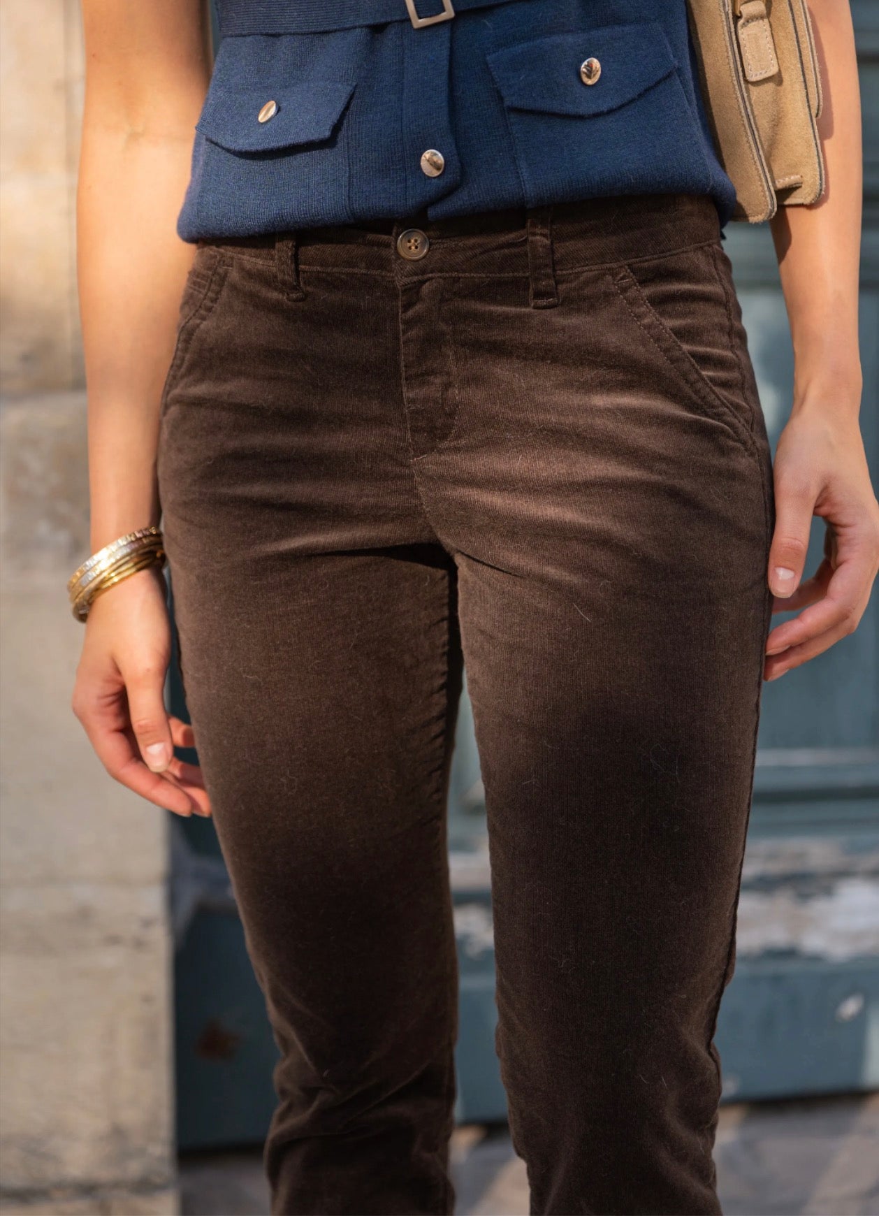 Kelly velvet chinos