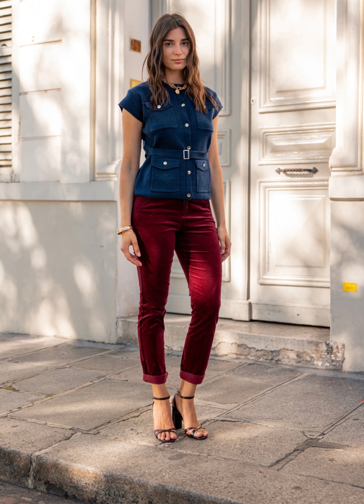 Kelly velvet chinos