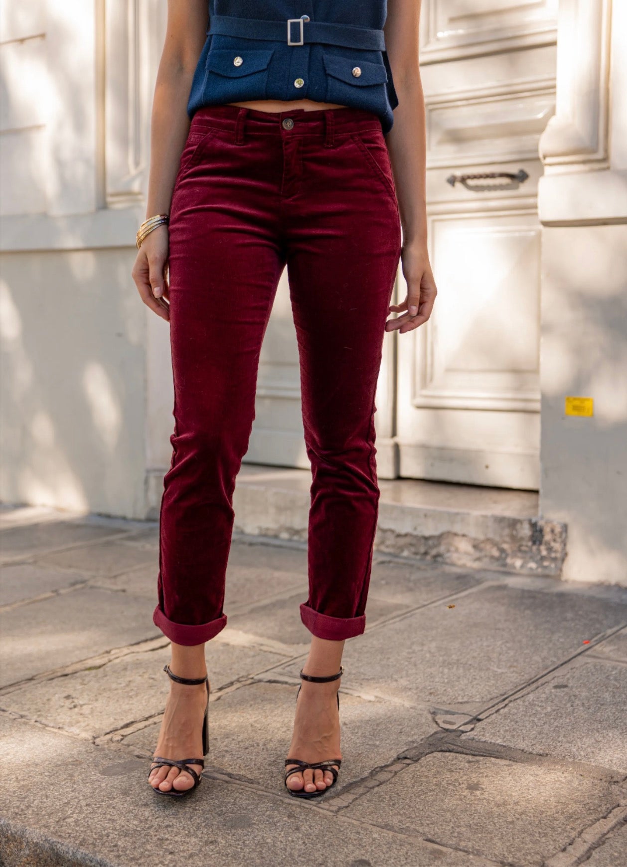 Kelly velvet chinos