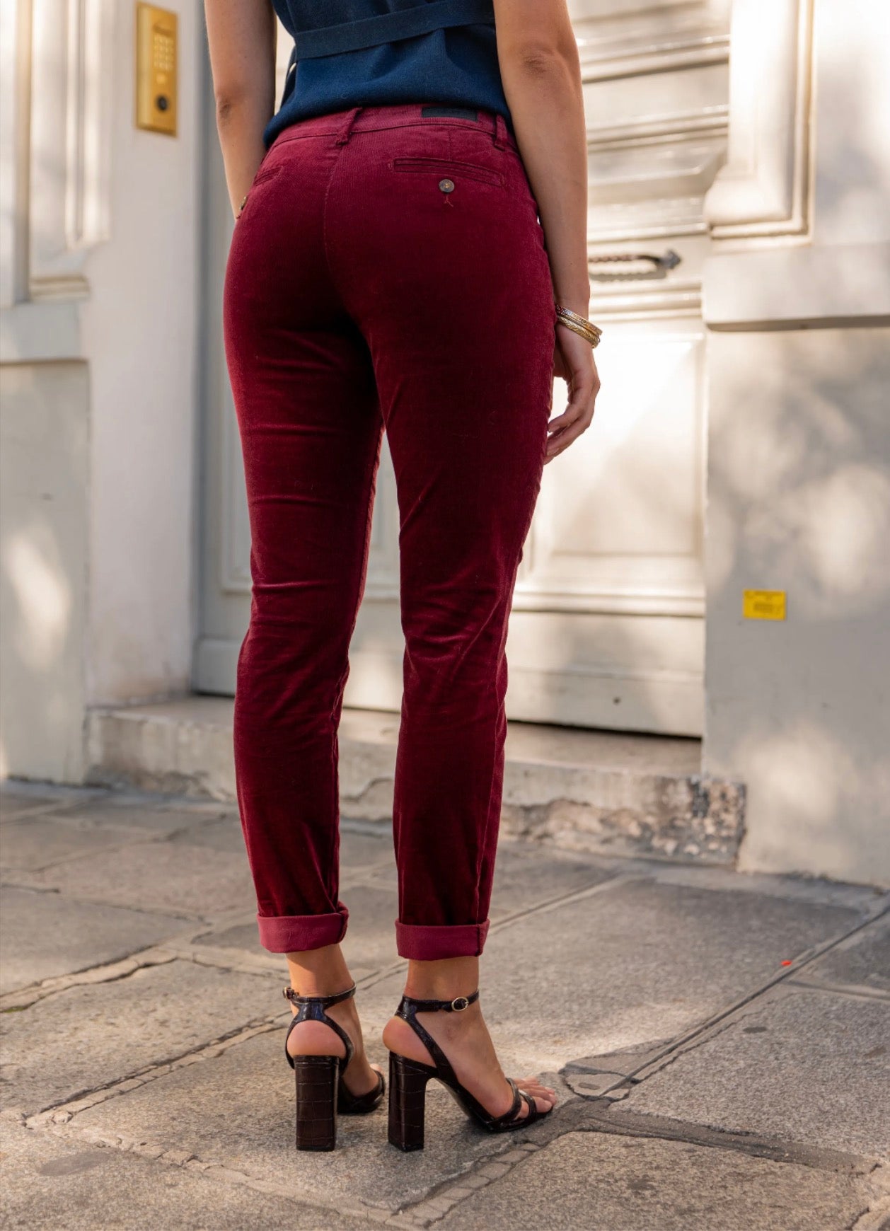 Kelly velvet chinos