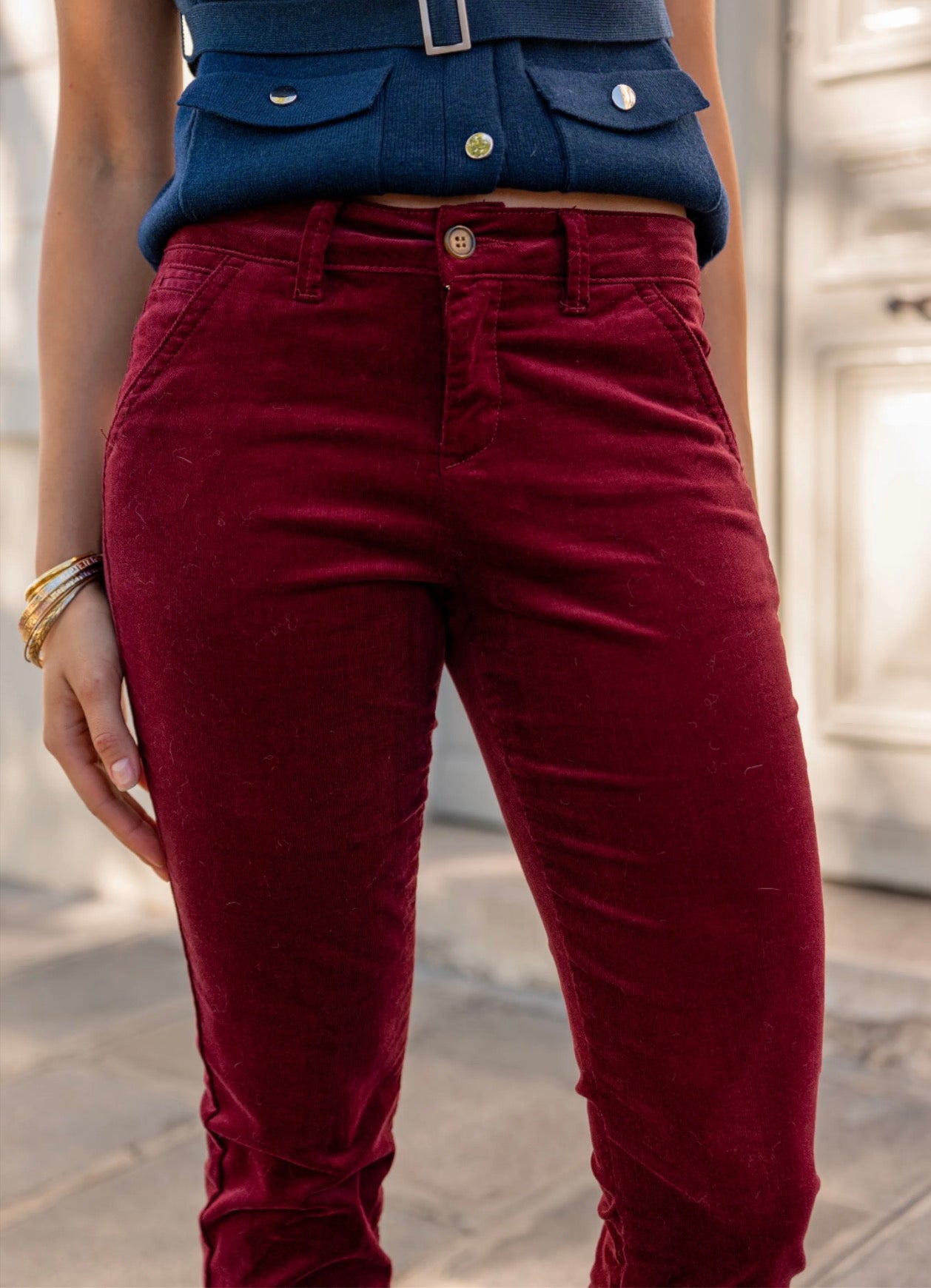 Kelly velvet chinos