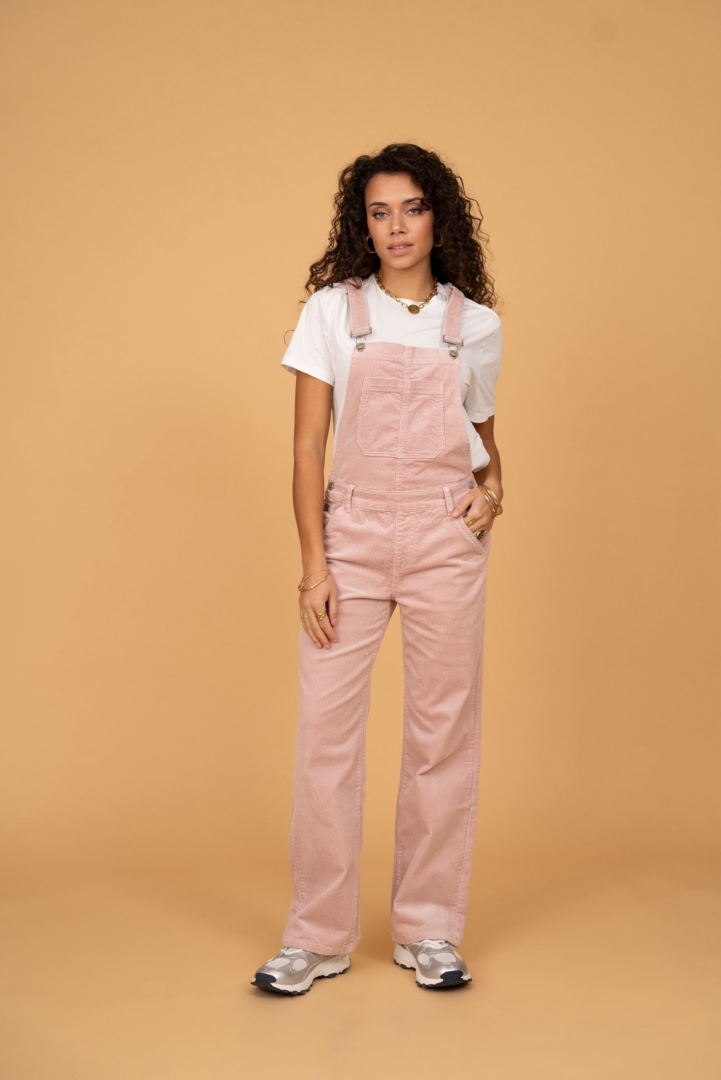 Padma velvet overalls